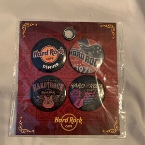 Hard Rock Cafe Denver Button Set